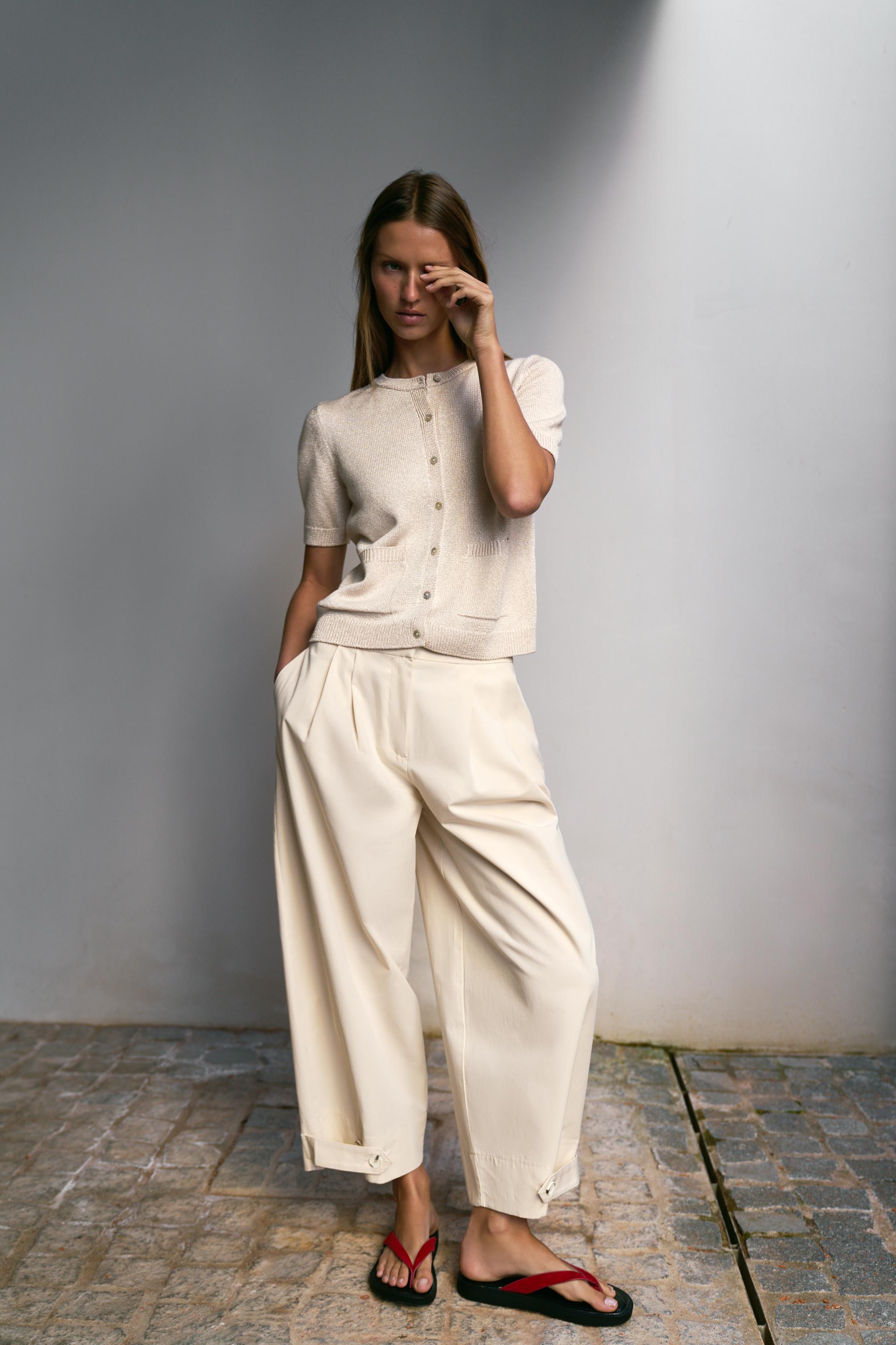 GILET EN MAILLE MANCHES COURTES